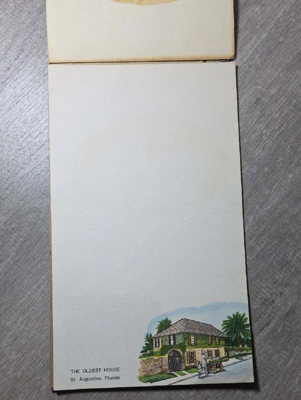 Vintage Florida Illustrated Souvenir Booklet in Yellow & Blue